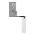 thumbnail image 4 of TUHOME Utility Foldable Ironing Cabinet with Pull-Down Table and Shelves, White, 4 of 9