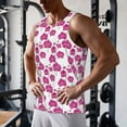 thumbnail image 5 of Gukieu Orchids Flowers Print Men's Quick Dry Fitness Vest, Round Neck Sleeveless Fitness Bodybuilding Top-Large, 5 of 7