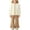 Beige, variant on Girls Knit Cardigan & Pants Set Lace Trim Button Down Sweater Solid Frill Hem Pants Fall Winter Active Wear Sets 2 Piece