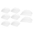 thumbnail image 1 of 8 Piezas de Cubiertas de Alimentos Grandes y Altas 17"/24" Cubiertas de Malla para Alimentos para Exteriores, Cubiertas Protectoras Plegables, Blancas, 1 of 6