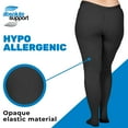 thumbnail image 6 of Compression Tights for Pregnant Women 20-30mmHg with Open Toe - Black, Large, 6 of 10