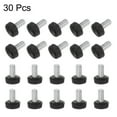 thumbnail image 4 of Uxcell 30 Packs M6 x 12mm Metric Male Thread Knurled Knobs Thumb Screw Clamping Knobs Grip Black, 4 of 5
