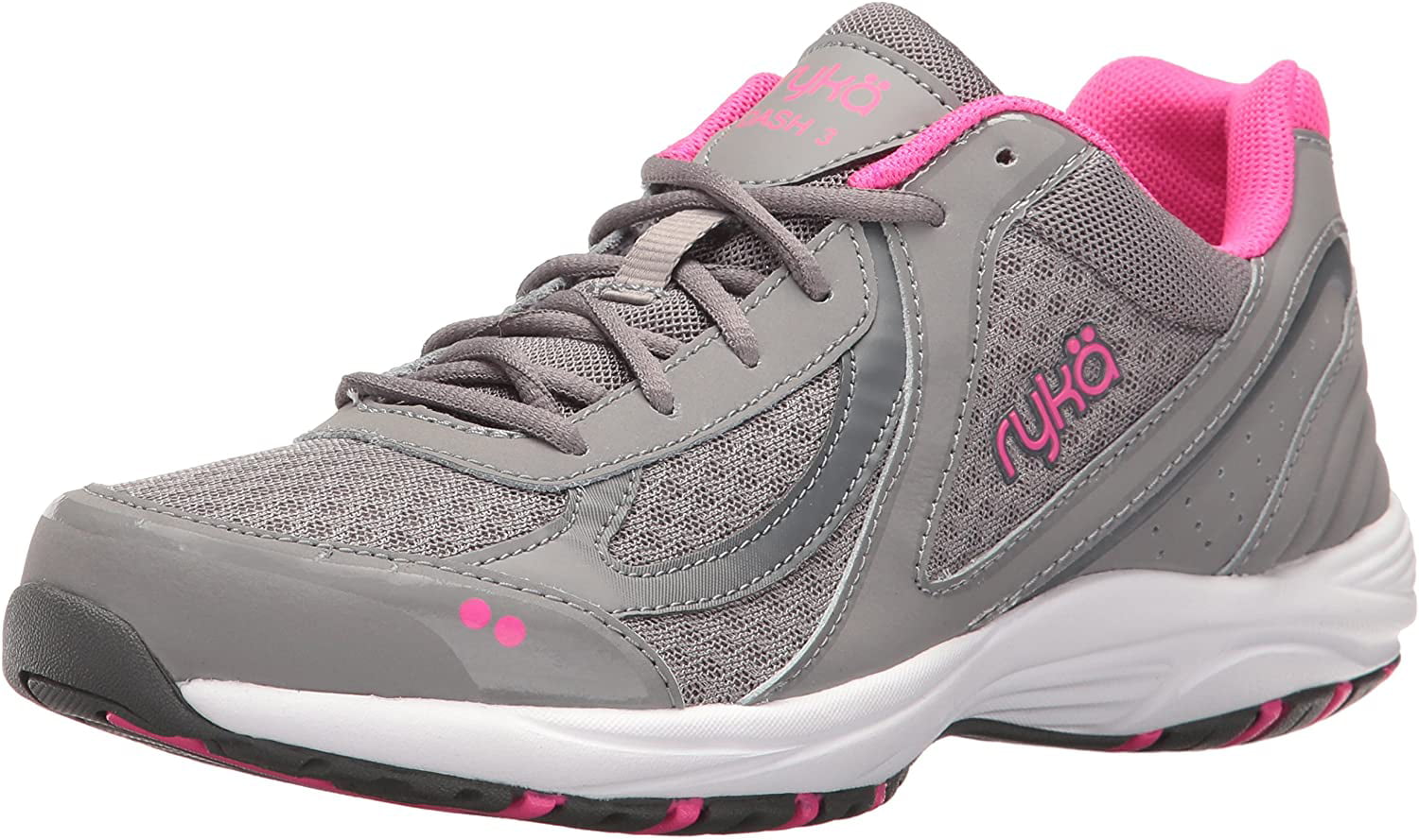 Ryka Women's Dash 3 Walking Shoe, Grey/Pink, 8 W US | Walmart Canada