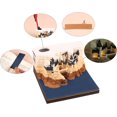thumbnail image 4 of GHSDFBB 3D Memo Pad Magic Castle Notepad Non-Sticky Notes Paper Carving 3D Calendar Convenience Stickers Art Craft Gift for Christmas Housewarming Desktop Decoration (Without Calendar. with Ligh, 4 of 6