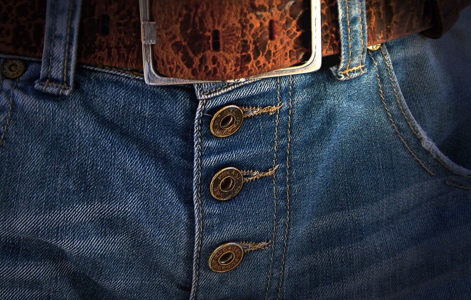 brass buckle jeans