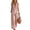 A1075_Pink, variant on CIENVNSTG Two Piece Sets for Women Summer Sleeveless V-neck Cotton Linen Vest Waistcoat Casual Wide Leg Pants Suits Beach Vacation Black L