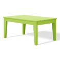 thumbnail image 6 of WestinTrends Malibu Low Outdoor HDPE Patio Rectangle Coffee Table, Lime, 6 of 8