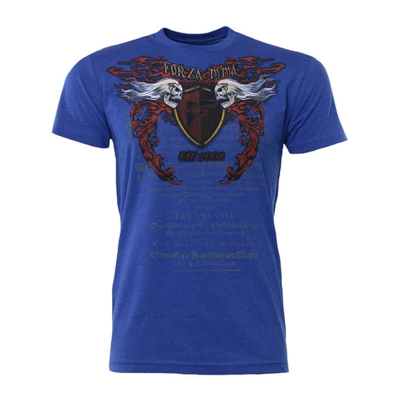 Immortal Crest MMA T-Shirt - Royal Blue