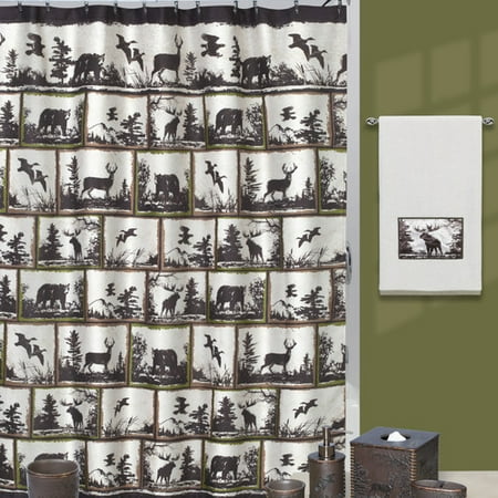 Creative Bath Rustic Montage Shower Curtain - Walmart.com