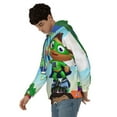 thumbnail image 3 of Super Why Men's Hoodie With Color Drawstrings Sweatshirt Hooded Pullover Print Winter Coat Jacket Large, 3 of 9