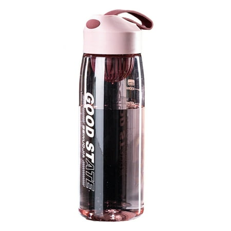 

UDIYO Water Bottle 480ml/550ml Water Bottle Screw Cover Large Capacity Plastic Sturdy Reminder Drink Flask for Home