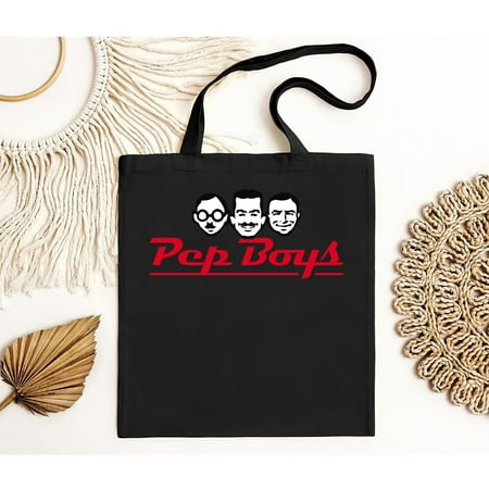 vintage New Item PEP BOYS American Funny Logo Men s Tote Bag Heavy Cotton S--TH16524