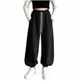 thumbnail image 3 of Bovxnpu Unisex Boys Sweatpants Kids Girls Elastic Waist Pocket Jogger Pants Bottoms, 3 of 8