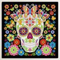 thumbnail image 3 of (skeleton-YGSMT04) resina luminosa con forma especial calavera diamante parcial 30*30cm, 3 of 9