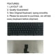 thumbnail image 4 of Injueey Teclados Teclado de oficina Diseño de EE. UU. Aparato de entrada de PC Unidad de ensamblaje Componentes de computadora Reemplazo para Lenovo Cuadernos de escritura y cuadernos de bocetos, 4 of 6