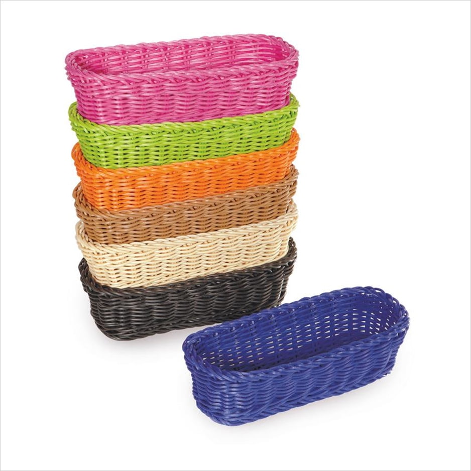 Designer Polyweave Baskets 10 inch x 4.75 inch Rectangular Basket 3
