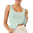 thumbnail image 1 of Camiseta larga sin mangas para mujer: talla grande, escote en V, espalda descubierta, estilo deportivo, camiseta elegante informal para el verano, 1 of 4