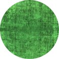 thumbnail image 1 of Ahgly Company Indoor Round Oriental Green Industrial Area Rugs, 6' Round, 1 of 4