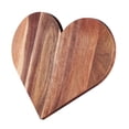 thumbnail image 3 of Tabla de cortar de madera en forma de corazón, multiusos, para uso diario, superficie lisa, plato para servir, 35,5 x 29,5 cm (14 x 11,6 pulgadas)., 3 of 9