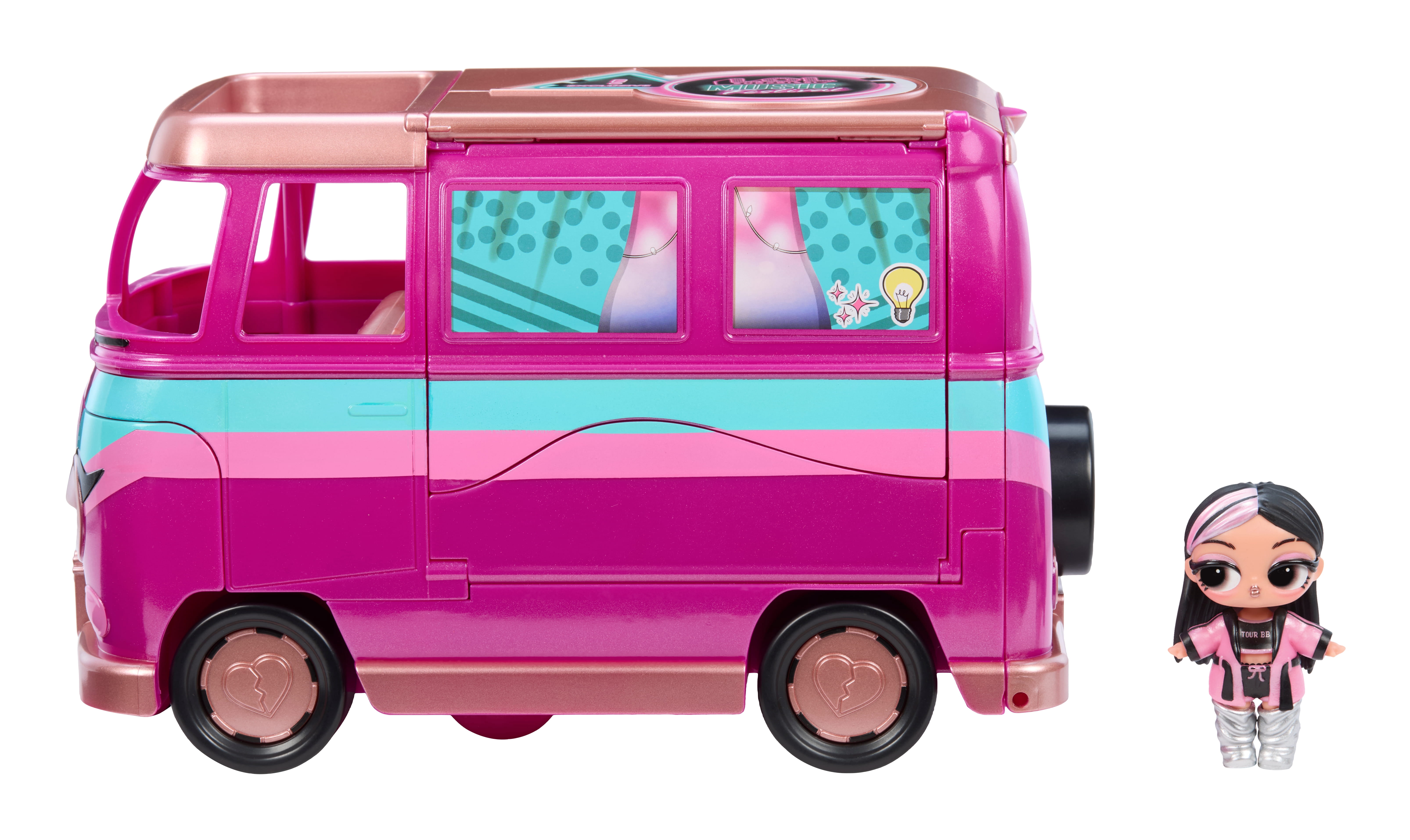 LOL Surprise Music Festival Tour Bus – 5-in-1 Playset, Exclusive Doll Included, Ages 4+