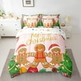thumbnail image 2 of Castle Fairy Boys Girls Cartoon Gingerbread Man Twin Bedding Sets 7-Piece,Merry Christmas Bedding Comforter Set Microfiber,Xmas Festival Breathable Sheet Sets,Luxury Bedroom Decor,Reversible, 2 of 8