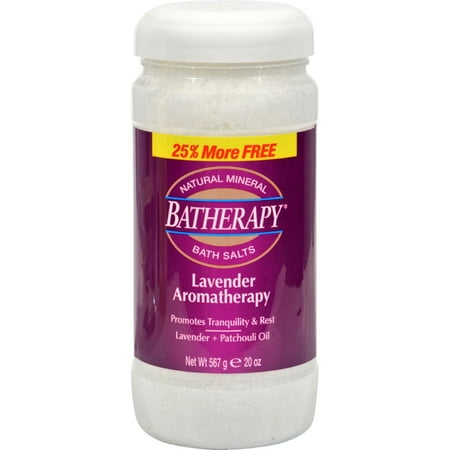 Queen Helene Batherapy Bath Salts, Lavender Aromatherapy, 20 Oz