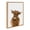 Natural, variant on Kate and Laurel Sylvie Animal Studio Highland Framed Canvas Wall Art by Amy Peterson Art Studio, 18x24 Natural, Whimsical Fun Animal Farmhouse Art for Wall
