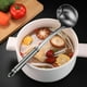 thumbnail image 3 of Sopa de aceite de mango largo Cuchara separada Colador Filtro de aceite de acero inoxidable Likrtyny Batería de cocina, 3 of 9