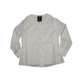 thumbnail image 6 of French Toast Uniform Girls 4-20 Long Sleeve Feminine Fit Peter Pan Lace Trim Blo, 35047 yellow / 16, 6 of 7
