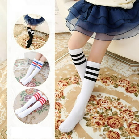 

BULLPIANO Children Knee High Socks Baby Little Girls Thick Cable Knit Cotton Stockings
