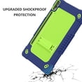 thumbnail image 4 of Case for Samsung Galaxy Tab S9 Fe + / Tab S9 Plus Case 12.4 inch 2023 Kids Friendly Protective Case with Kickstand / S Pen Holder / Shoulder Strap for Galaxy Tablet S9 FE+ / S9+ (Navy Green), 4 of 6