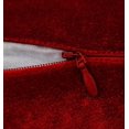 thumbnail image 4 of Coussin Décoratif en Velours Rouge Uni - Choisissez la Taille, 4 of 4