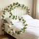 thumbnail image 5 of Guirnalda de Rosas Artificiales de Plástico de 239 Cm de Largo para Decoración de Patios Exteriores - Guirnalda de Flores Artificiales para Decoración de Hogar, Jardín, Patio, Bodas y Fiestas (Juego, 5 of 7
