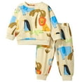 thumbnail image 3 of Avrntta Kids Unisex Soft Sweatshirt Set Animal Print Crewneck Tops Sweatsuit Pants Casual Outfit, 3 of 8