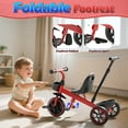 thumbnail image 6 of JoyStone 2-in-1 Toddler Tricycle for Ages 1-4 Years, Kids Trike Toddler Bike with Removable Push Handle, Adjustable Seat & Basket, Red, 6 of 8