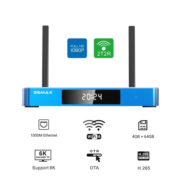 2025 SuperBox S6 MAX 4GB RAM 64GB ROM 6K Ultra HD Built-in Voice