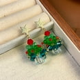 thumbnail image 4 of Michellecmm Women Christmas Earrings Dainty Star Tree Bell Dangle Earrings Holiday Jewelry for Young Ladies, 4 of 8