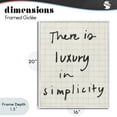 thumbnail image 4 of Stupell Industries Modern Luxury In Simplicity Scrawl White Framed Giclee Art, 16 x 20, by Victoria Barnes, 4 of 8