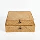 thumbnail image 1 of Cesta de algas marinas con tapa, cestas de algas marinas tejidas a mano, cestas organizadoras tejidas, organizador de mesa decorativo para un almacenamiento seguro y conveniente, 2 piezas, 1 of 4