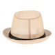 thumbnail image 5 of Sombrero Fedora de ala corta Trilby para verano, playa, sol, Panamá, sombrero de gángster para hombres SG Hugo Sombrero de paja para hombres, 5 of 8