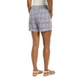 thumbnail image 3 of Briggs Womens Linen Blend Shorts Size: S, Color: Blue Print, 3 of 4