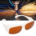 thumbnail image 1 of Lunettes de Sécurité, 532nm+1064nm Longueur d'Onde Belles Lunettes PC Résistantes à l'Usure Confortables Lentilles Rouges pour Protection des Yeux Blanc, Noir, 1 of 7