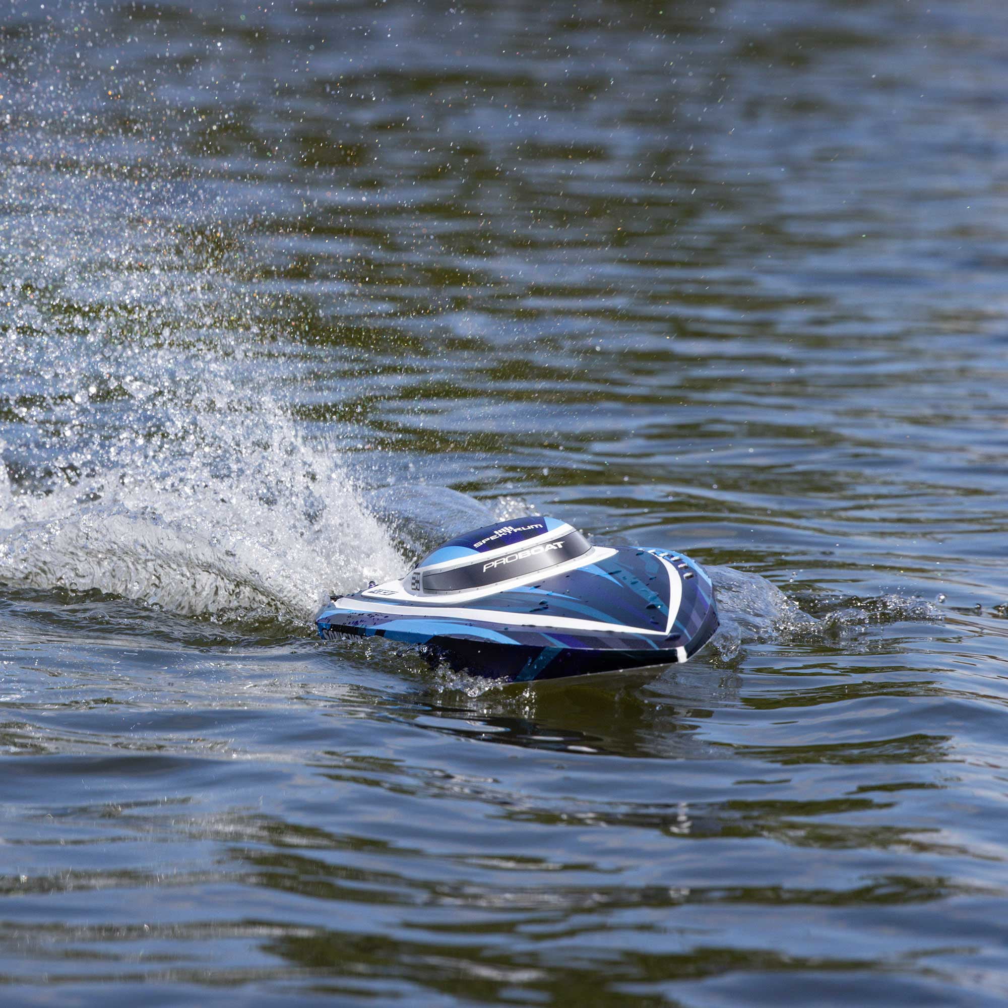 Pro Boat Sonicwake 24" Self-Righting Brushless Deep-V RTR Battery & Charger Included Blue PRB-1992T2