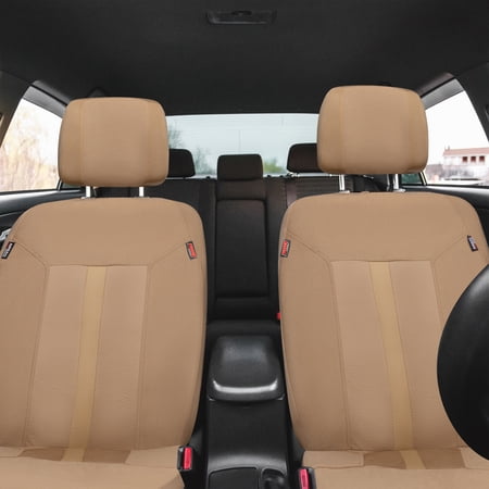 GENUINE DICKIES 2 PIECE SORRENTO UNIVERSAL CAR SEAT COVERS, TAN