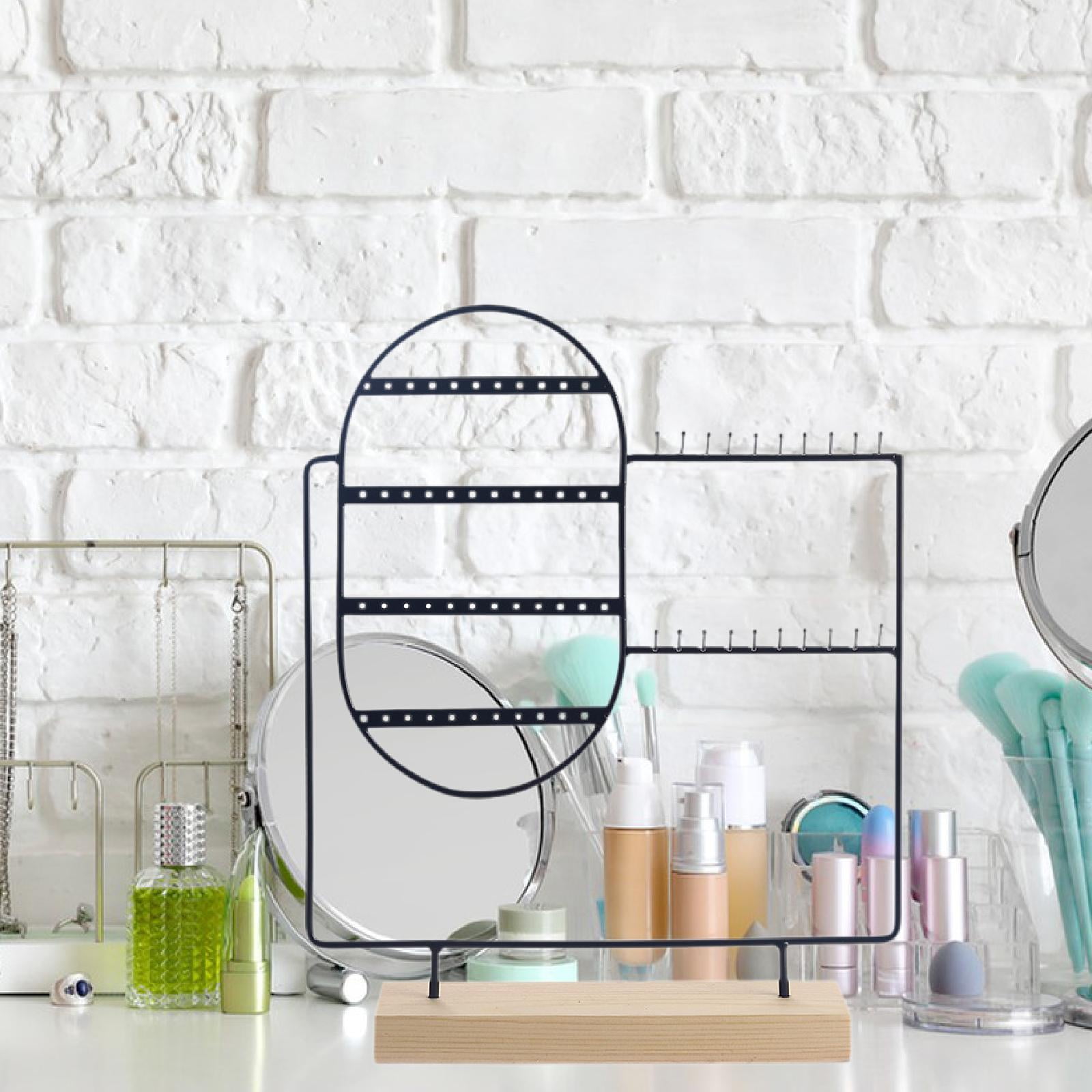 Segolike Jewelry Organizer Earring Organizer Rack Showcase Metal Frame Jewelry Hanger Jewelry Display Rack for Bangle Earrings Pendant Black
