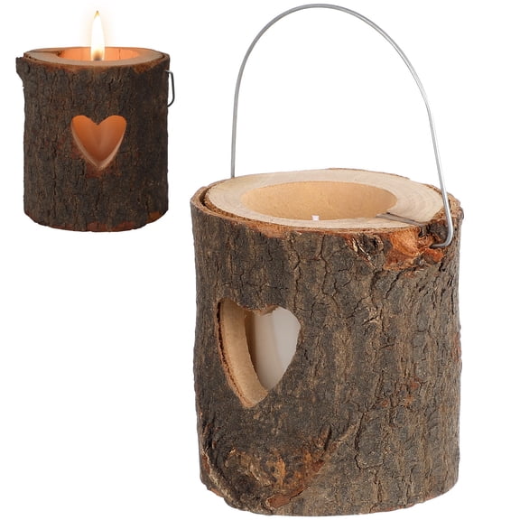 IDEANATEGRATE Candle Cup Brown Votive Candle Holder Families Party 1 Set 3.93X3.14X3.14in