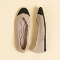 thumbnail image 4 of Zapatos planos de punto para mujer zapatos planos de malla antideslizantes elegantes para el trabajo y la oficina, 4 of 9