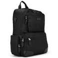 thumbnail image 3 of Elle Voyage 20L Twill Polyester and Vegan Leather Travel Backpack with Trolley Holder, Black, 3 of 8