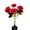 Red52, variant on Iumwxz Solar Carnation Garden Lights 7 Branch LED Artificial Flower Lights for Outdoor Patio Walkway Lawn Decor, Plastic, Pink, Auto On Off