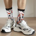 thumbnail image 6 of Bingfone Compression Socks for Women and Men Long Socks for Running Athletic Cycling Nurse- Modern Life, 6 of 6